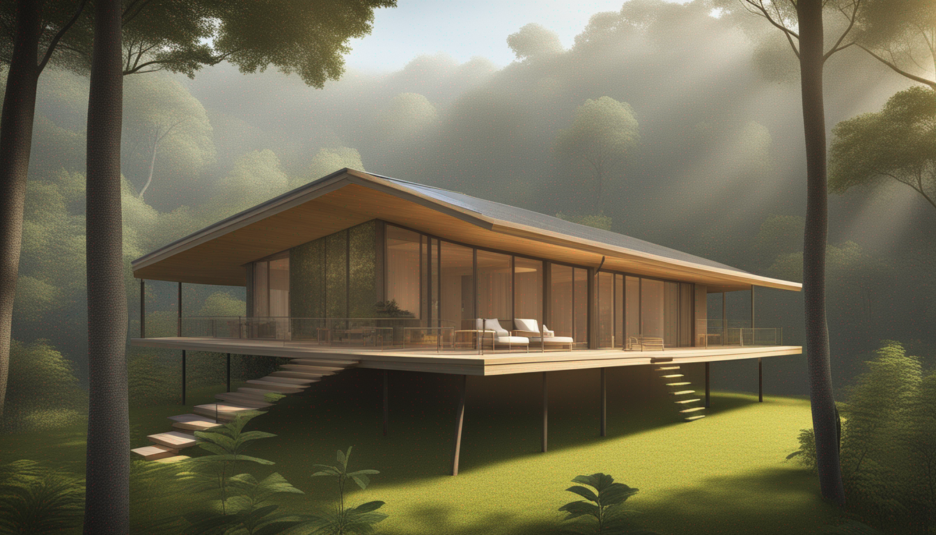 How I Planned a Carbon-Neutral Vacation - AI Generated Illustration